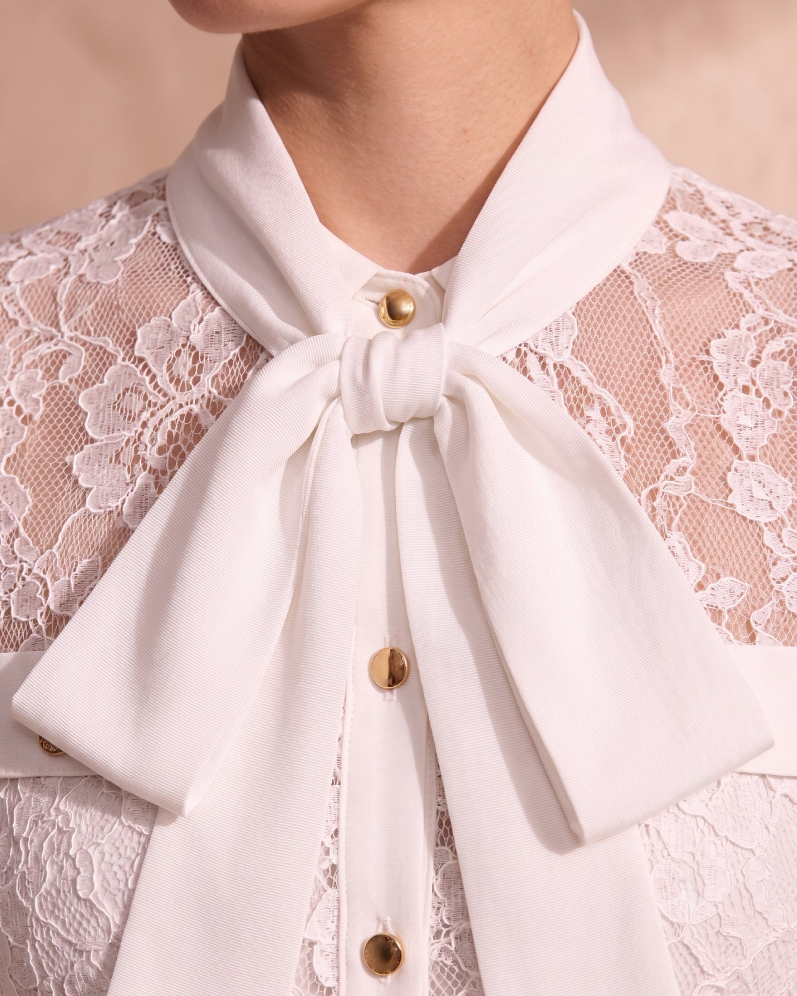 Lace Panel Vintage Shirt Dress (Belt Not Included)