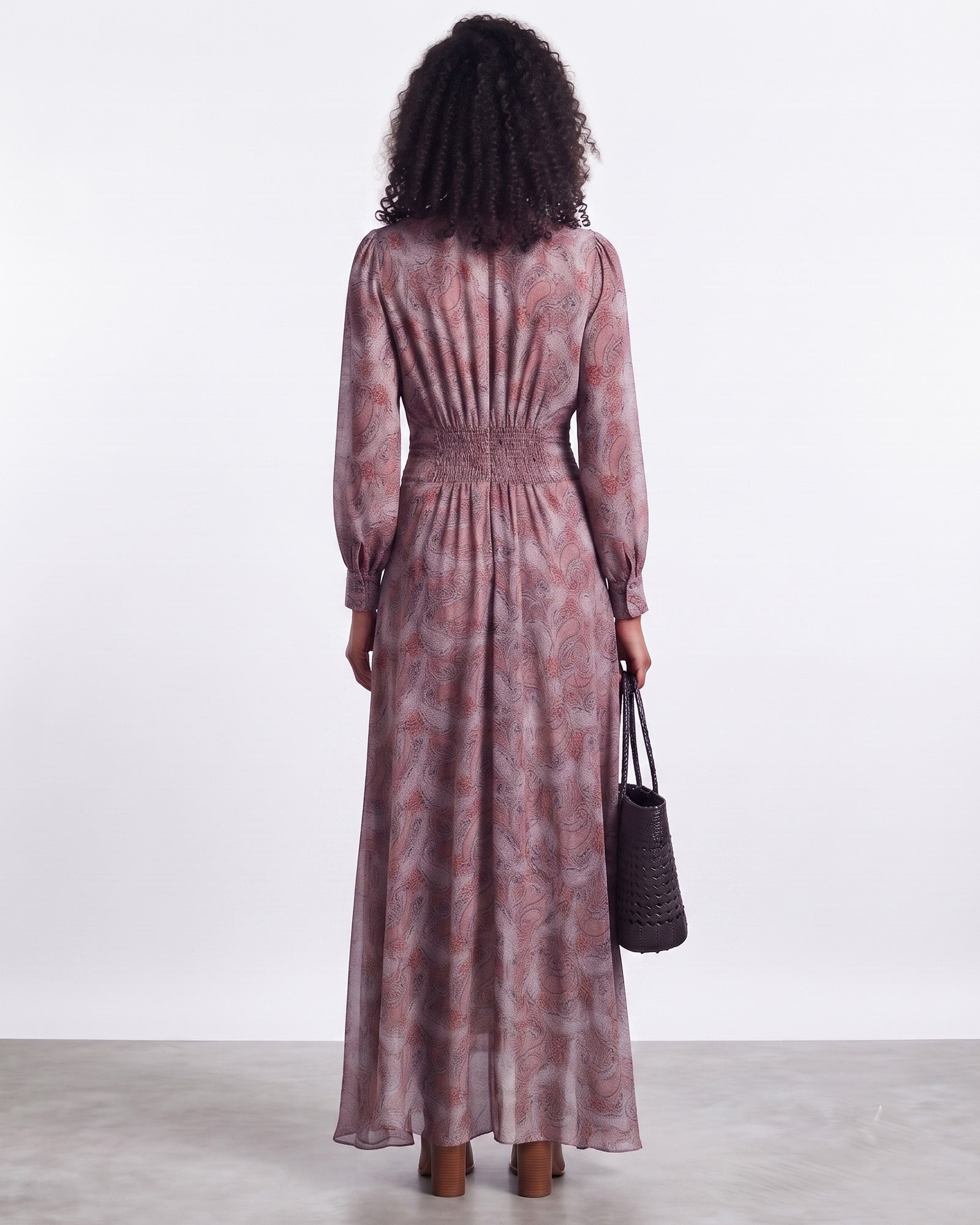 Lyocell Bohemian Print Resort Maxi Dress