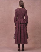 Eyelet Fabric V-Neck Romantic Dress Set